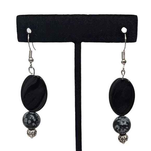 Turtle Earrings 3 Pairs of Earrings Silver-Tone Beaded Earrings Dangle Earrings - Picture 4 of 6